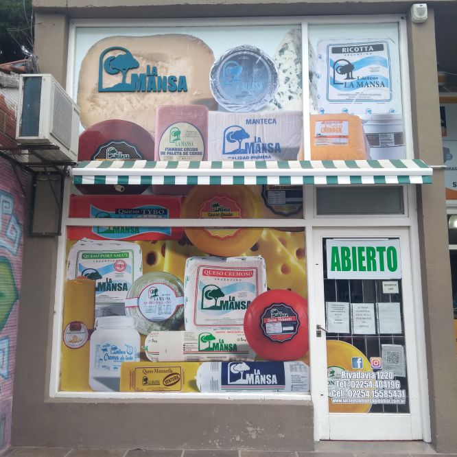 Vidriera lácteos La Mansa