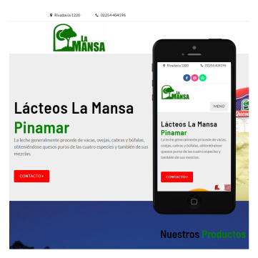 Lácteos La Mansa web